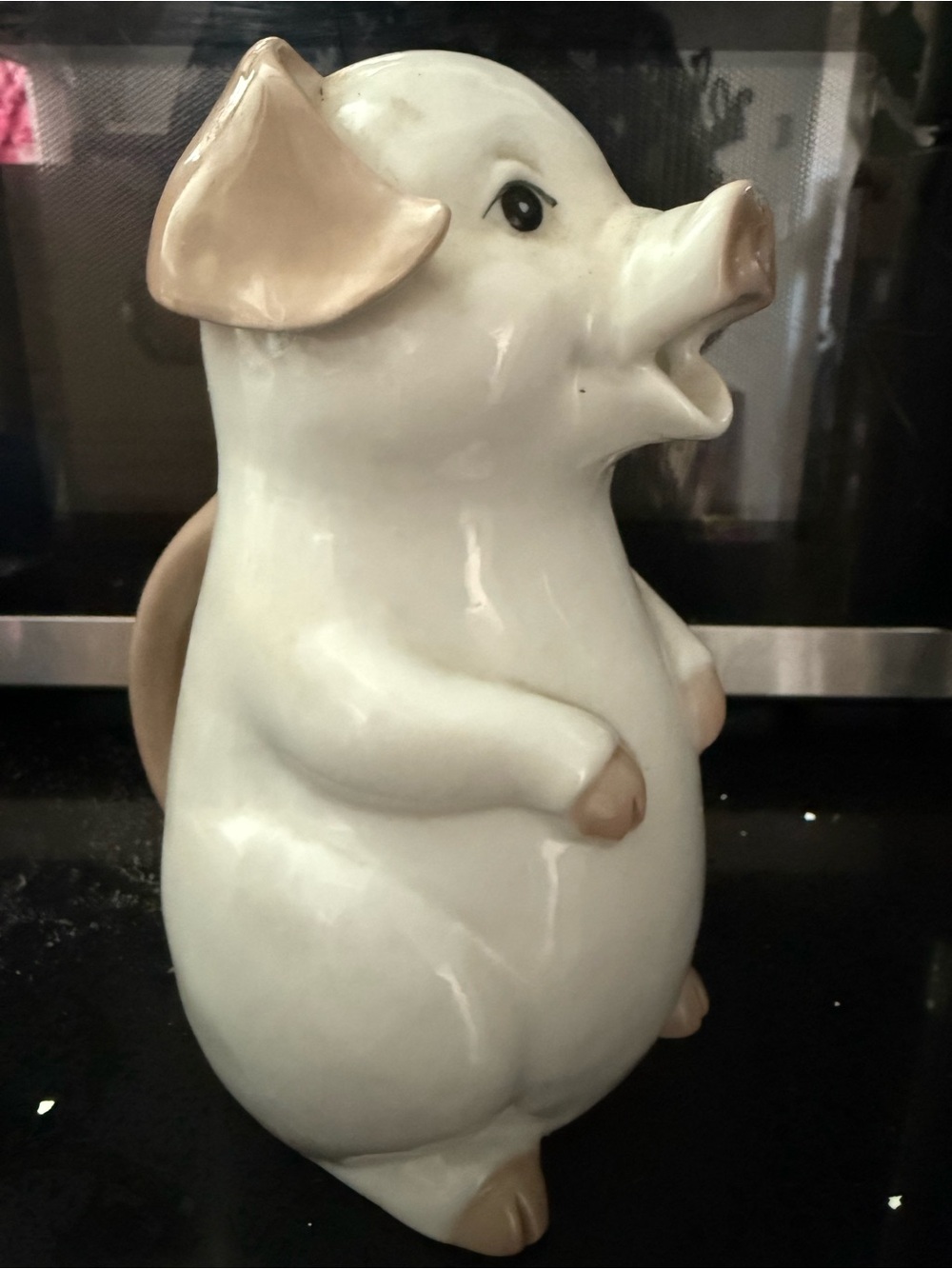 Vintage Fitz and Floyd "Porky Pitcher" ceramic pig pitcher from the 1970s